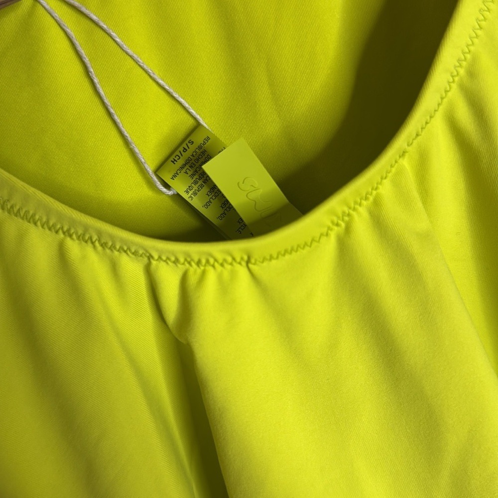 SKIMS SWIM SCOOP NECK ONE PIECE Swimsuit Bathing suit in Citrus size small - Picture 8 of 8
